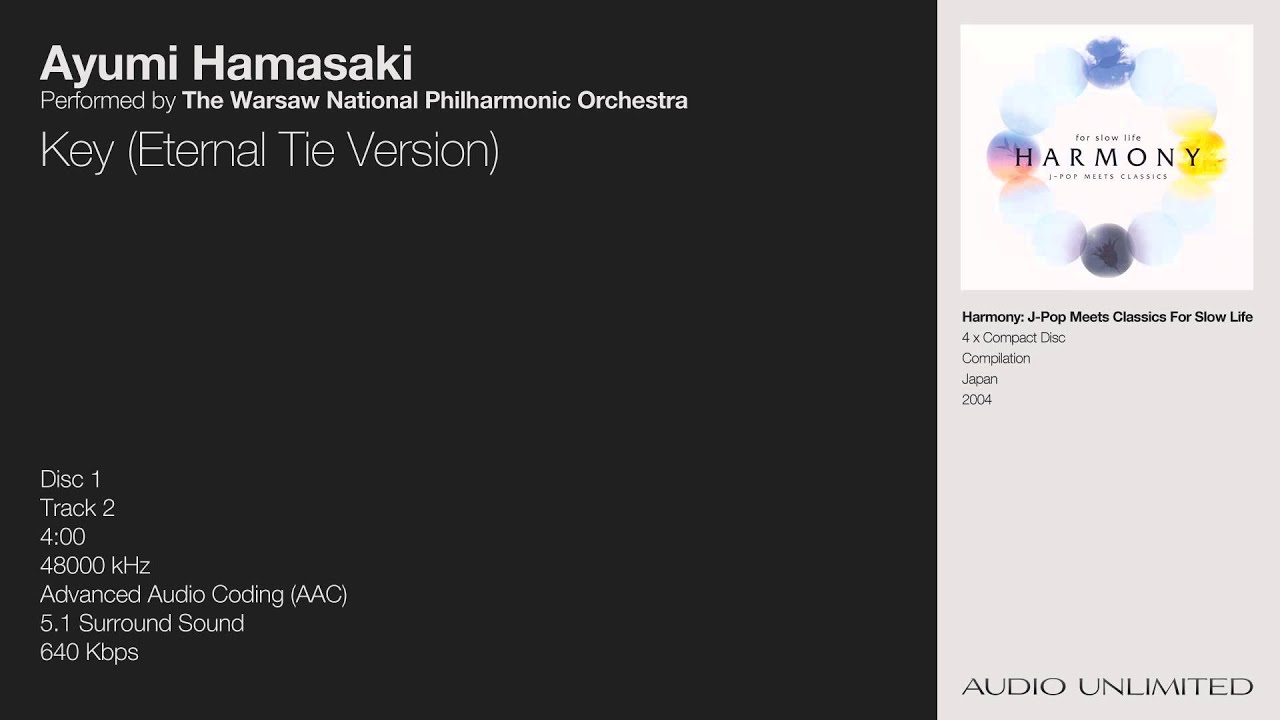 Ayumi Hamasaki & The Warsaw National Philharmonic Orchestra - Key (Eternal Tie Version)