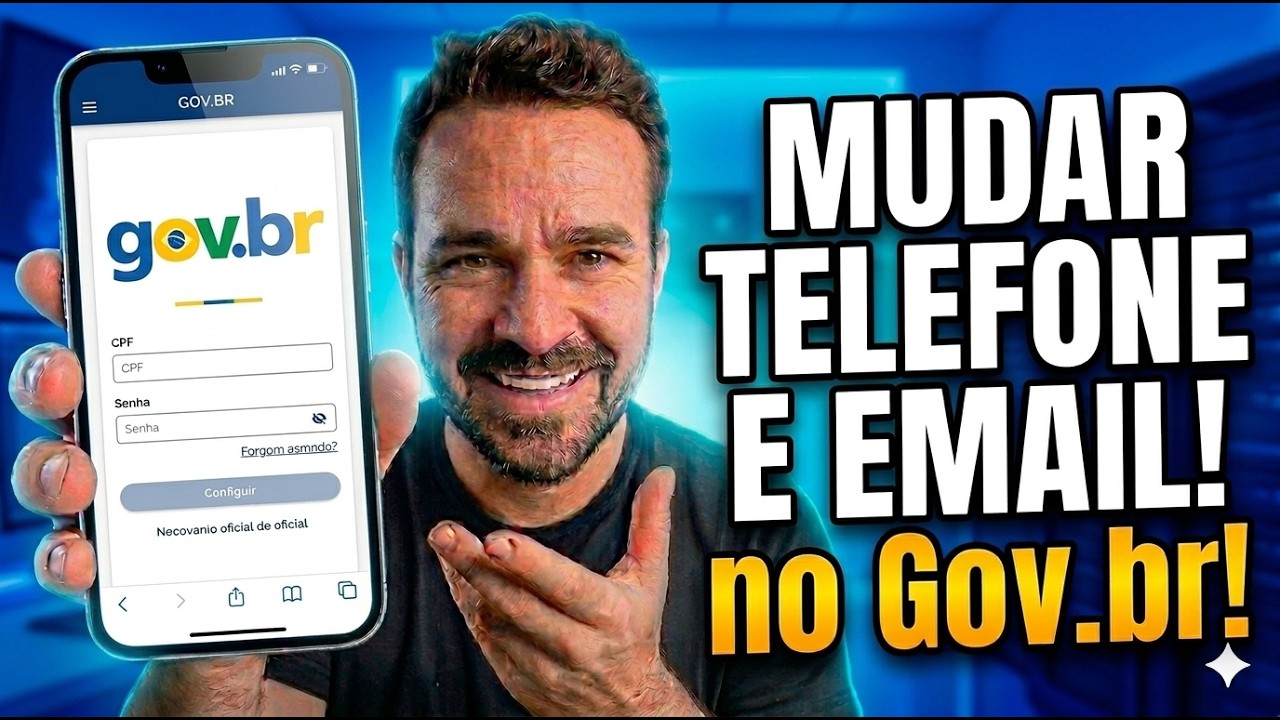 Como MUDAR o EMAIL e TELEFONE da CONTA GOV.BR? Aprenda PASSO A PASSO!