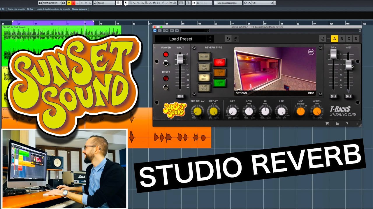 SUNSET SOUND STUDIO REVERB | IK MULTIMEDIA | Demo - Review - Tutorial | RICCARDO GIOGGI