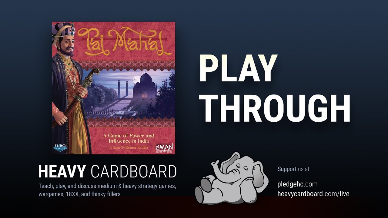 Play-through only - Taj Mahal Play Through by Heavy Cardboard