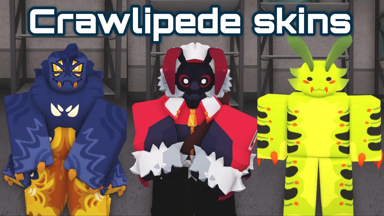 All Crawlipede Skins Showcase | Kaiju Paradise