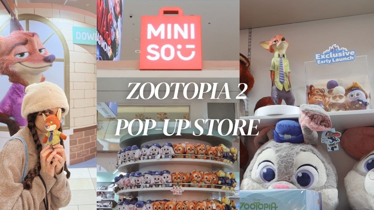 i went to the zootopia 2 x miniso pop up store