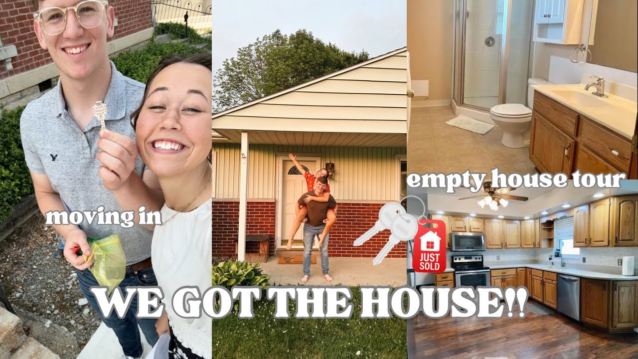 BUYING OUR FIRST HOME! closing day, empty house tour, and moving in!