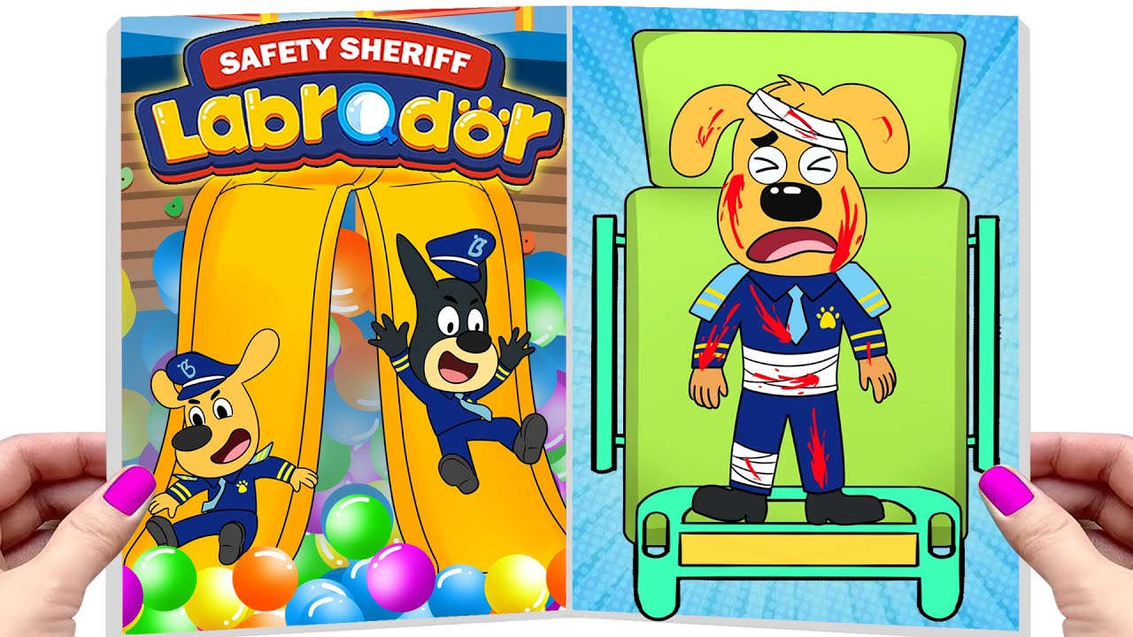 Sheriff Labrador...Oh No! Dangerous Criminals Are Attacking the City | Make Quiet Book❤️DIY Paper ❤️