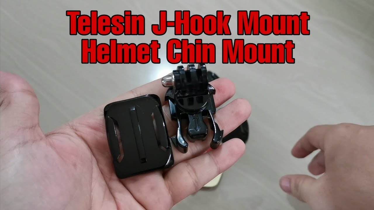 Telesin 360D Rotating J-Hook Mount | Curve & Flat Mount Action Cameras | Product Look Around