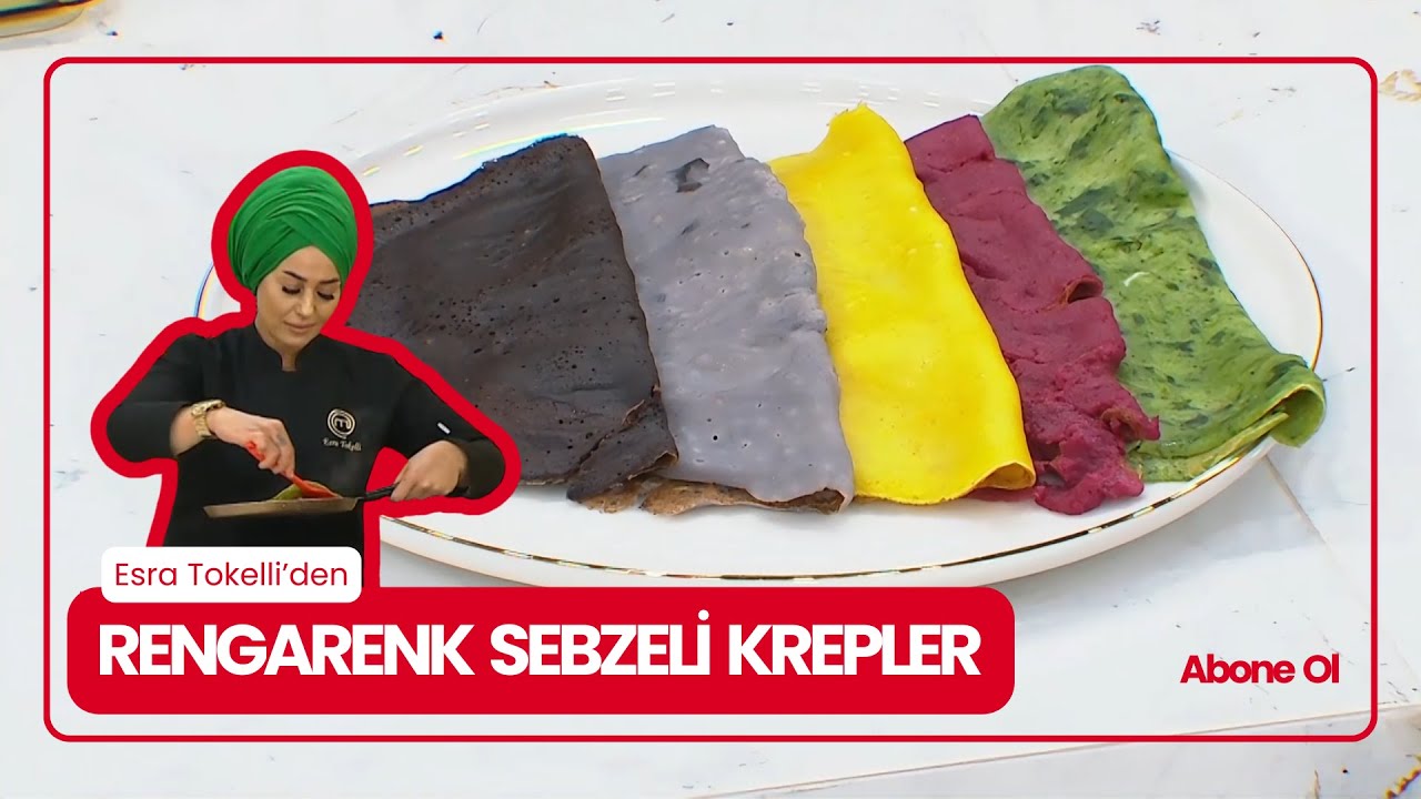 Bu Krepler Boya Değil, Sebzeyle Renklendi