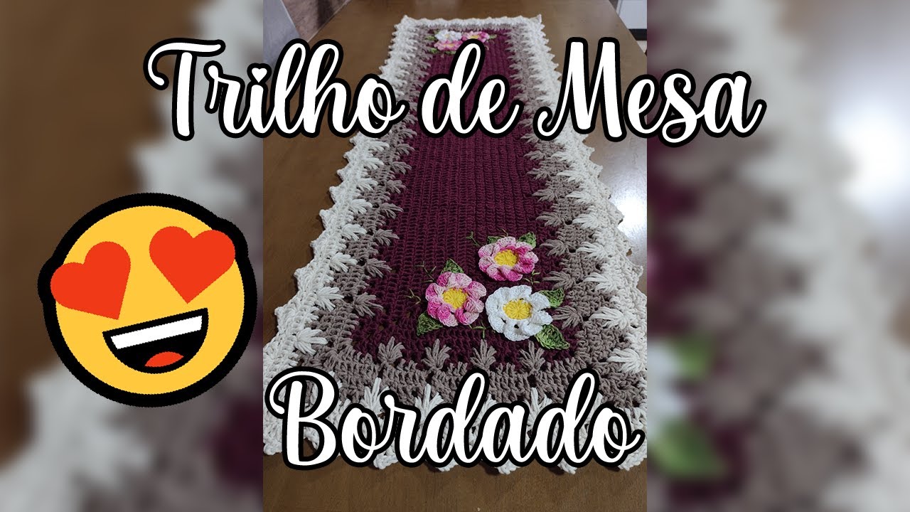 Trilho de Mesa Bordado #Vlog