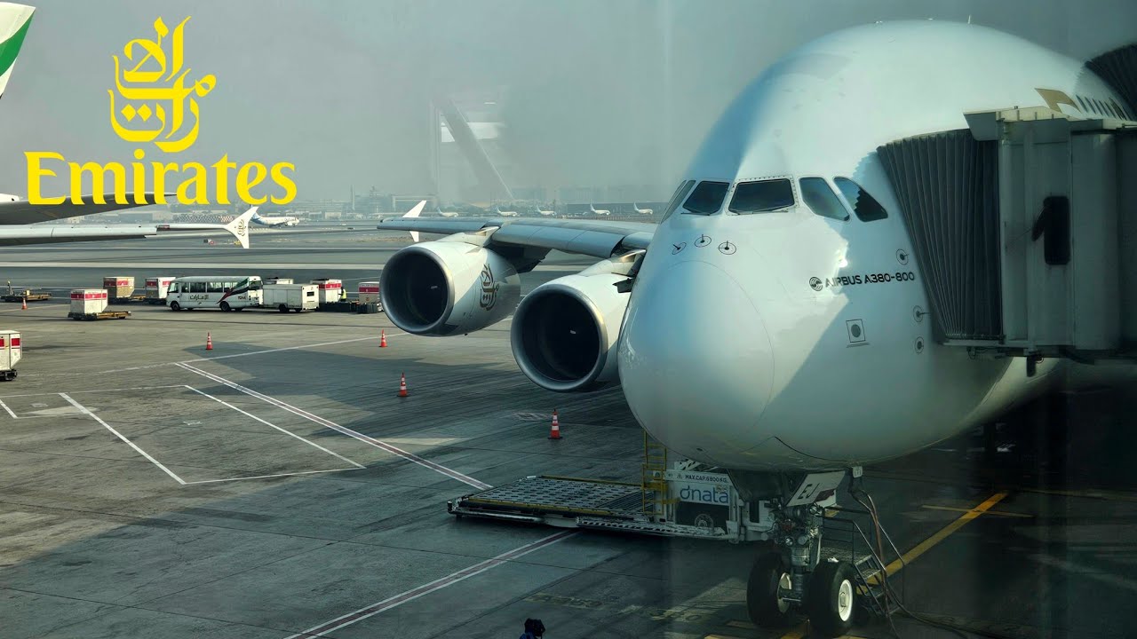 EMIRATES. AIRBUS A 380-861. FROM DUBAI 🇦🇪 TO VIENNA 🇱🇻