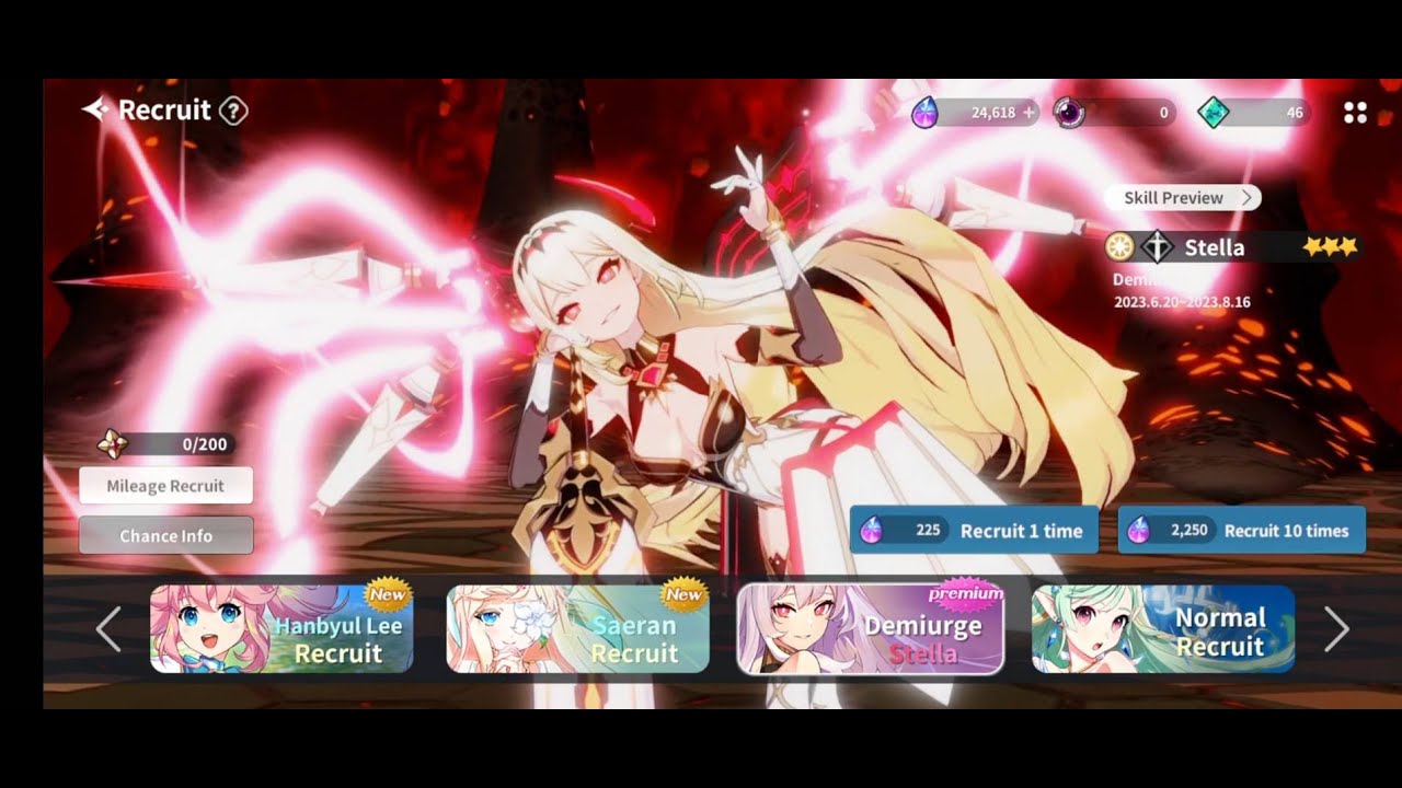 Outerplane | Gacha Pull [Demiurge Stella] Premium Banner
