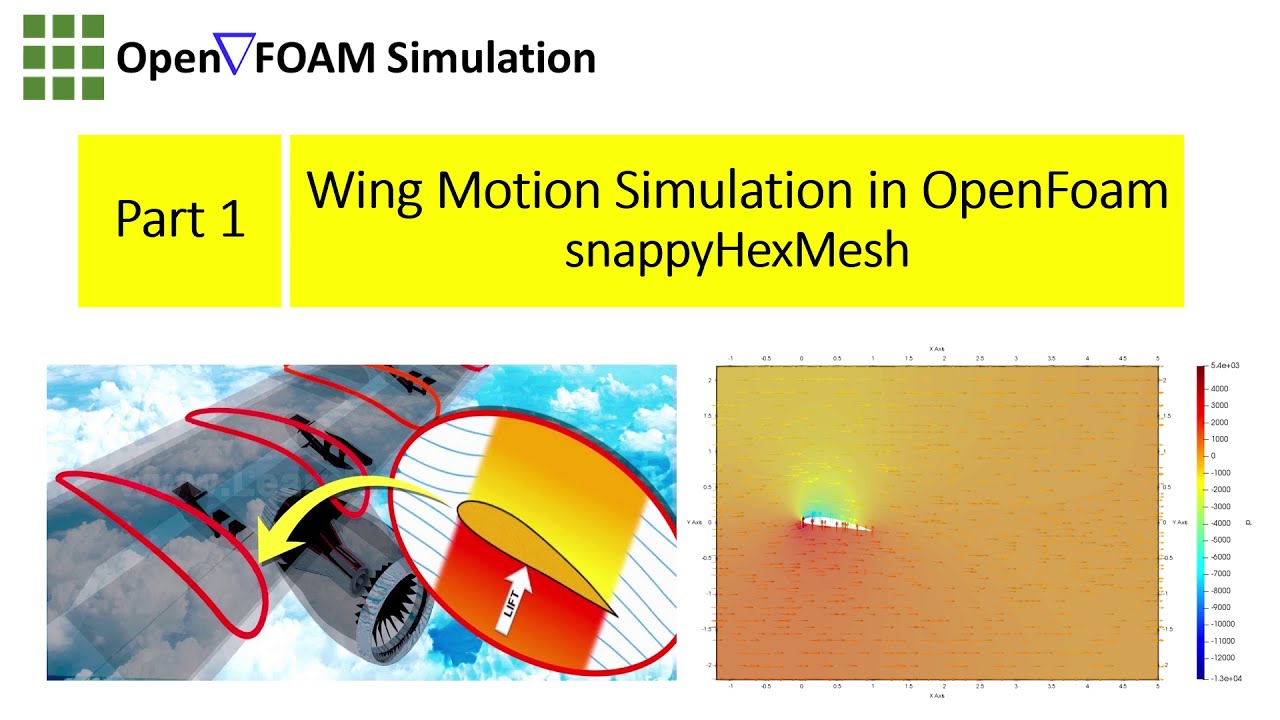 Part 1: Wing Motion Simulation in OpenFoam - snappyHexMesh