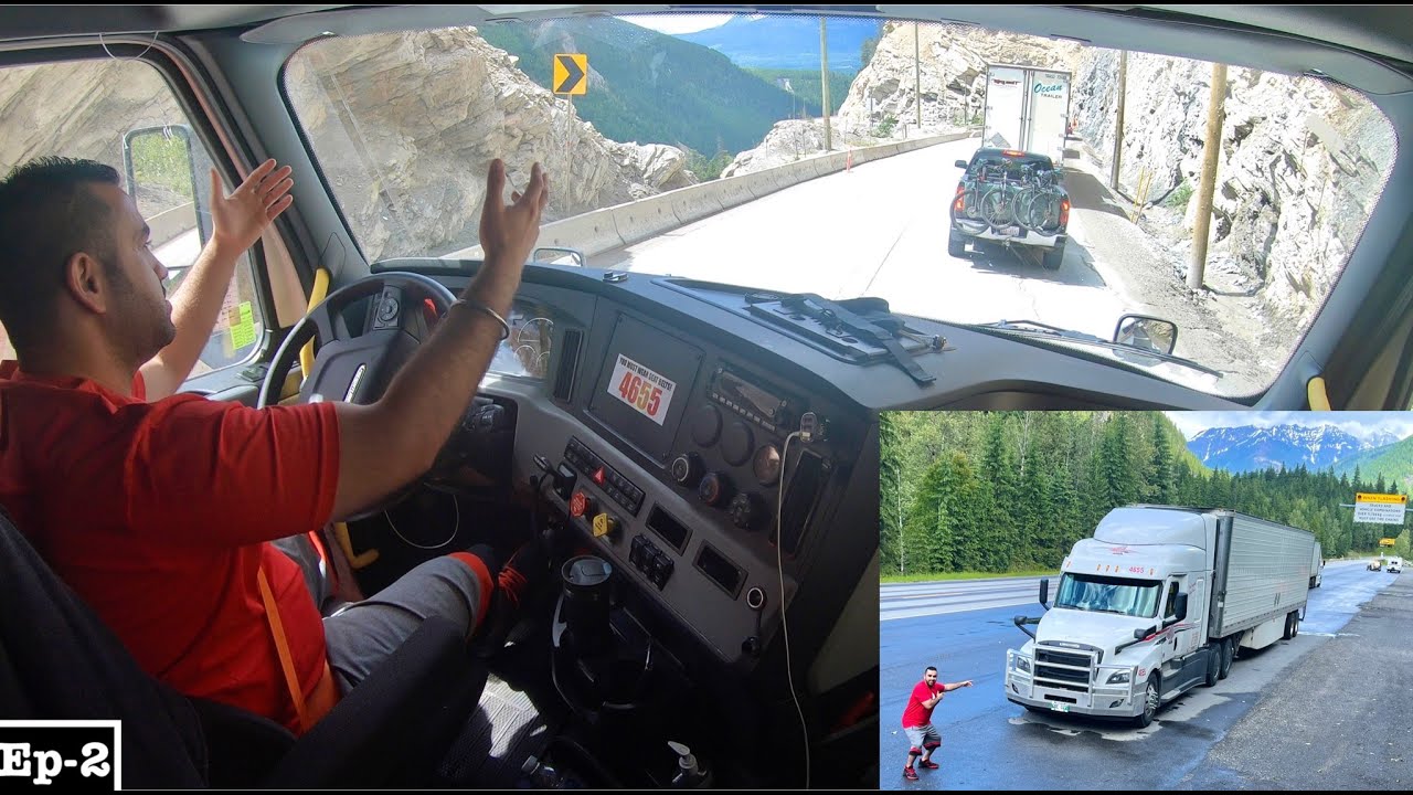 Driving Truck On Extreme Dangerous Road Of Canada | CALGARY to SURREY HIGHWAY