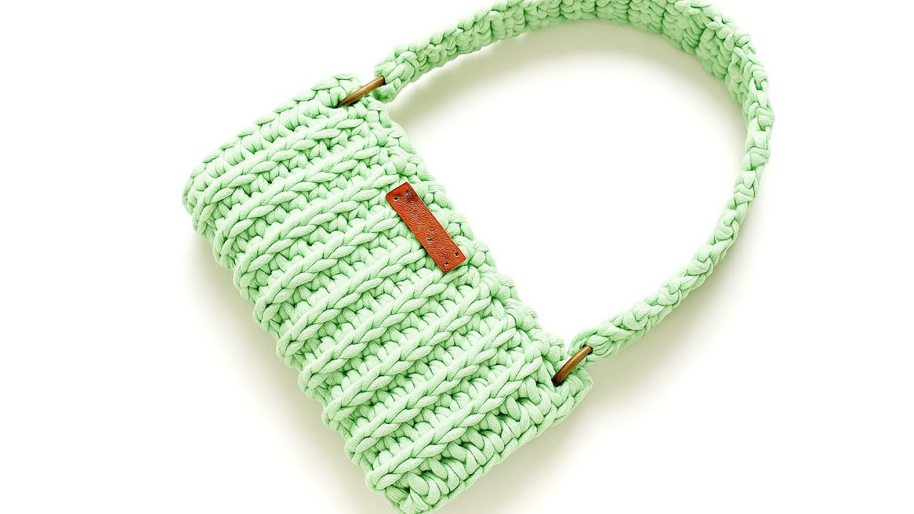 BOLSA DE OMBRO DE CROCHÊ!