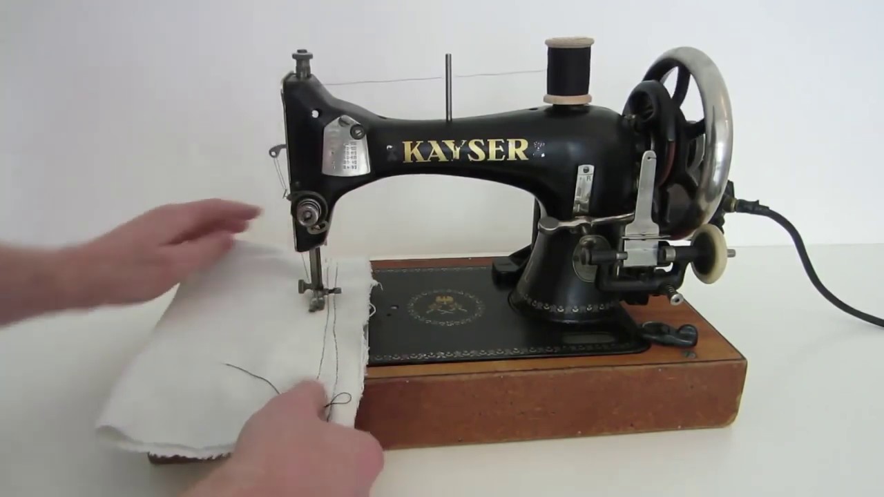 Schwingschiffchen Nähmaschine Kayser L Spulen Fädeln Einfädeln Nähen