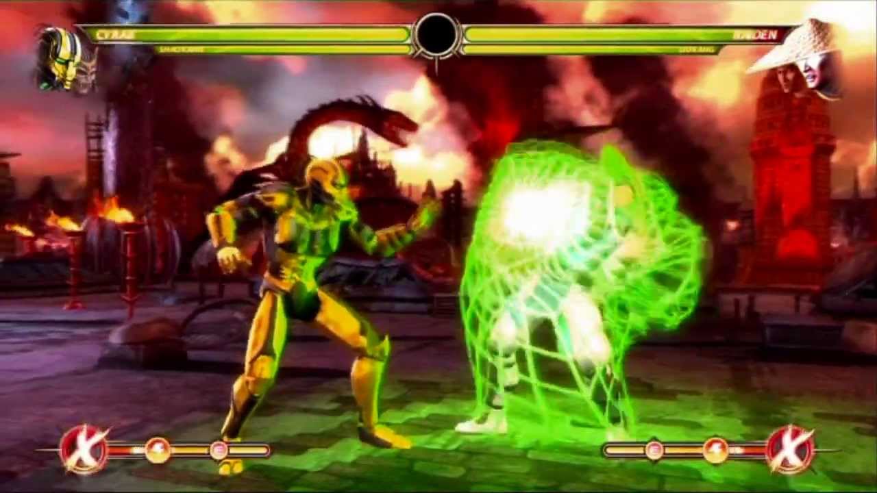 MK9 CYRAX TAG TEAM COMBO EXHIBITION WITH NPC's BY TONY-T