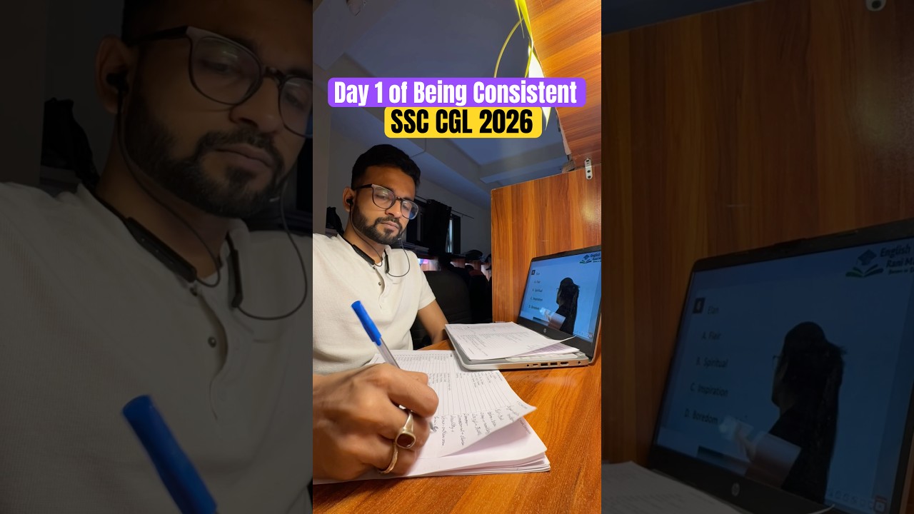 Let&rsquo;s Be Consistent till CGL 2026. ✅SSC CGL 2026 ✅🚀 #OneFightMore💯#ssc #cgl2026