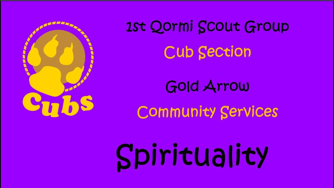 Cubs - Gold Arrow - Community Services - Spirituality (Emotions)