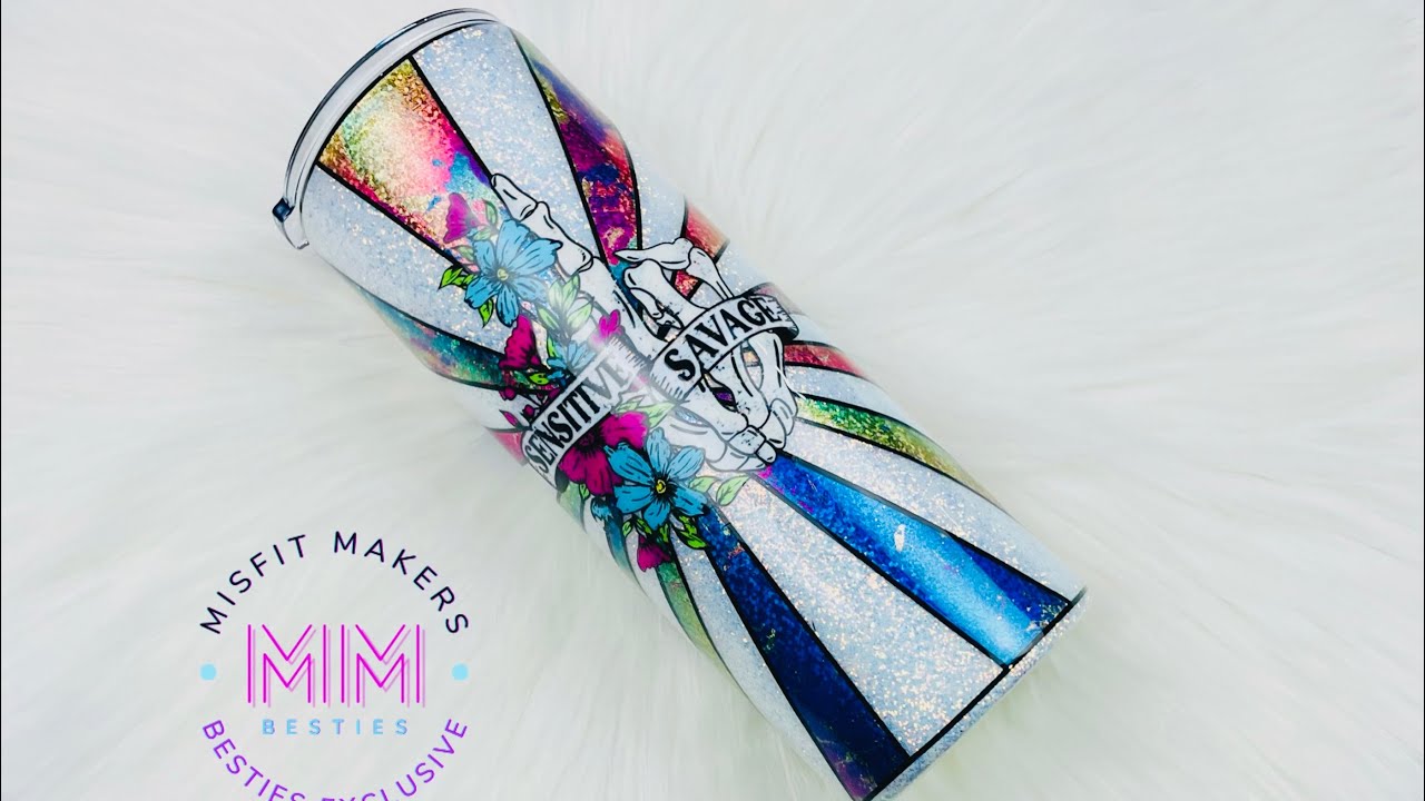 Tumbler Tutorial Pinwheel Burst