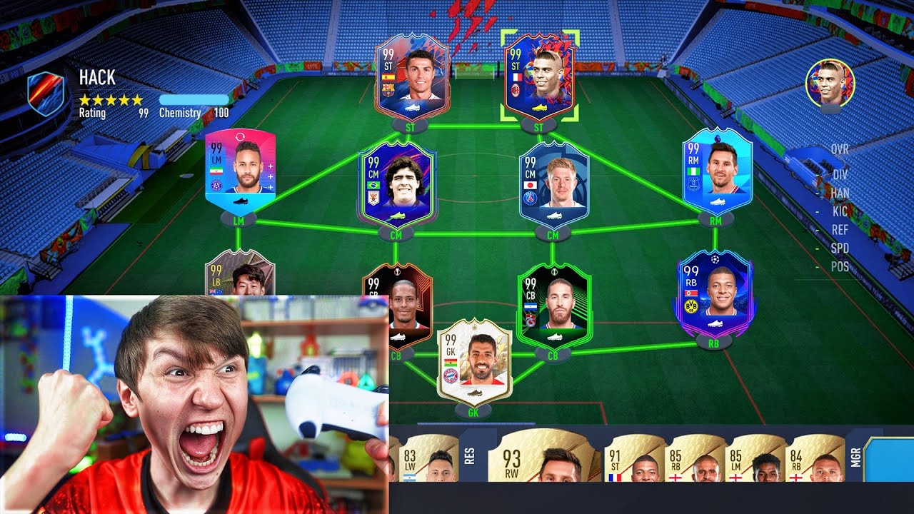 199 RATED HACK/MODDED TEAM SQUAD BUILDER!! - FIFA 22