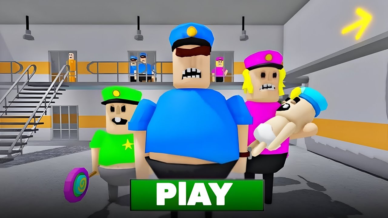 😱 POLICE FAMILY ESCAPE! (SCARY OBBY) Roblox Horror Gameplay🚨 Police Family Ko Jail Se Bachaya! 😨