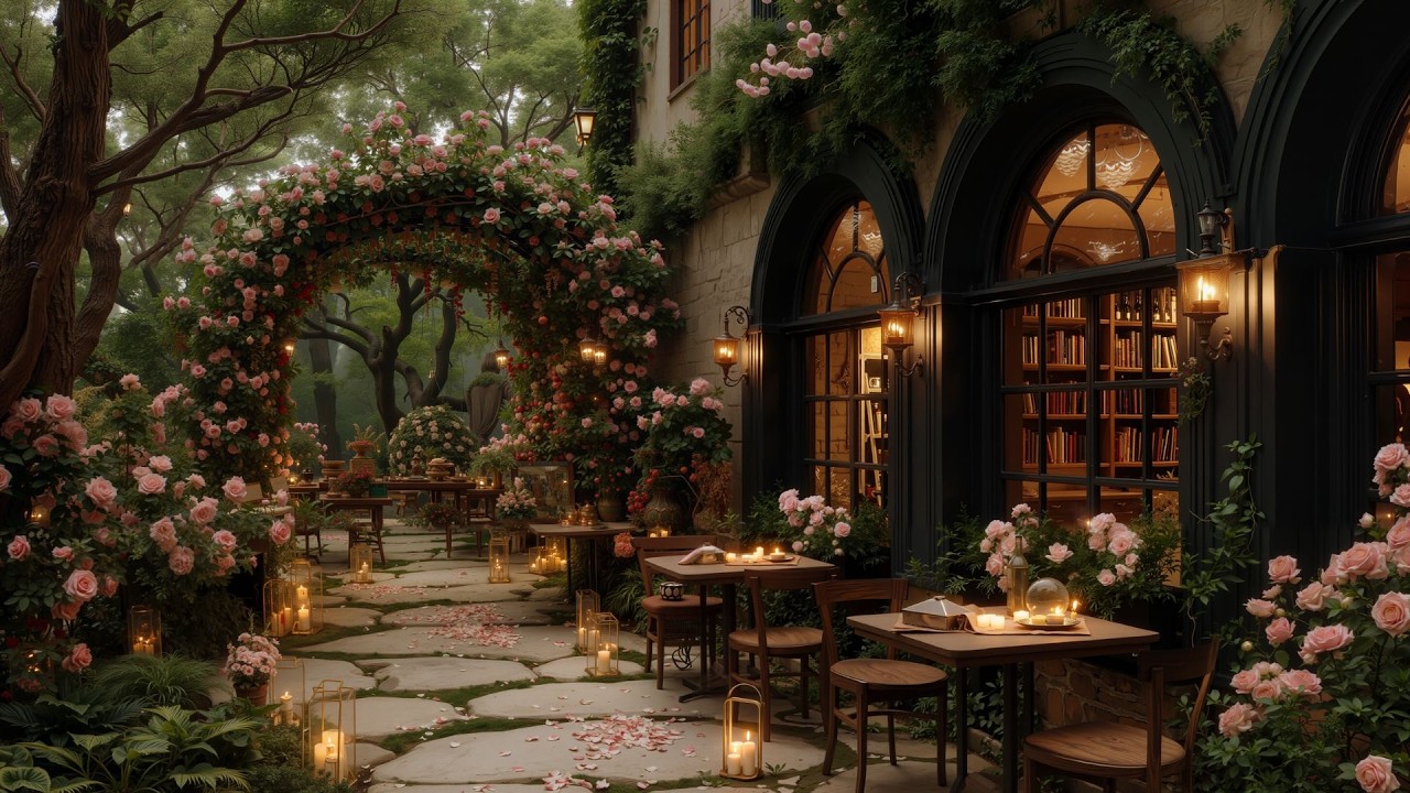 Peaceful Café Jazz in Early Spring | Morning Jazz Romantic at Forest for Study & Relax