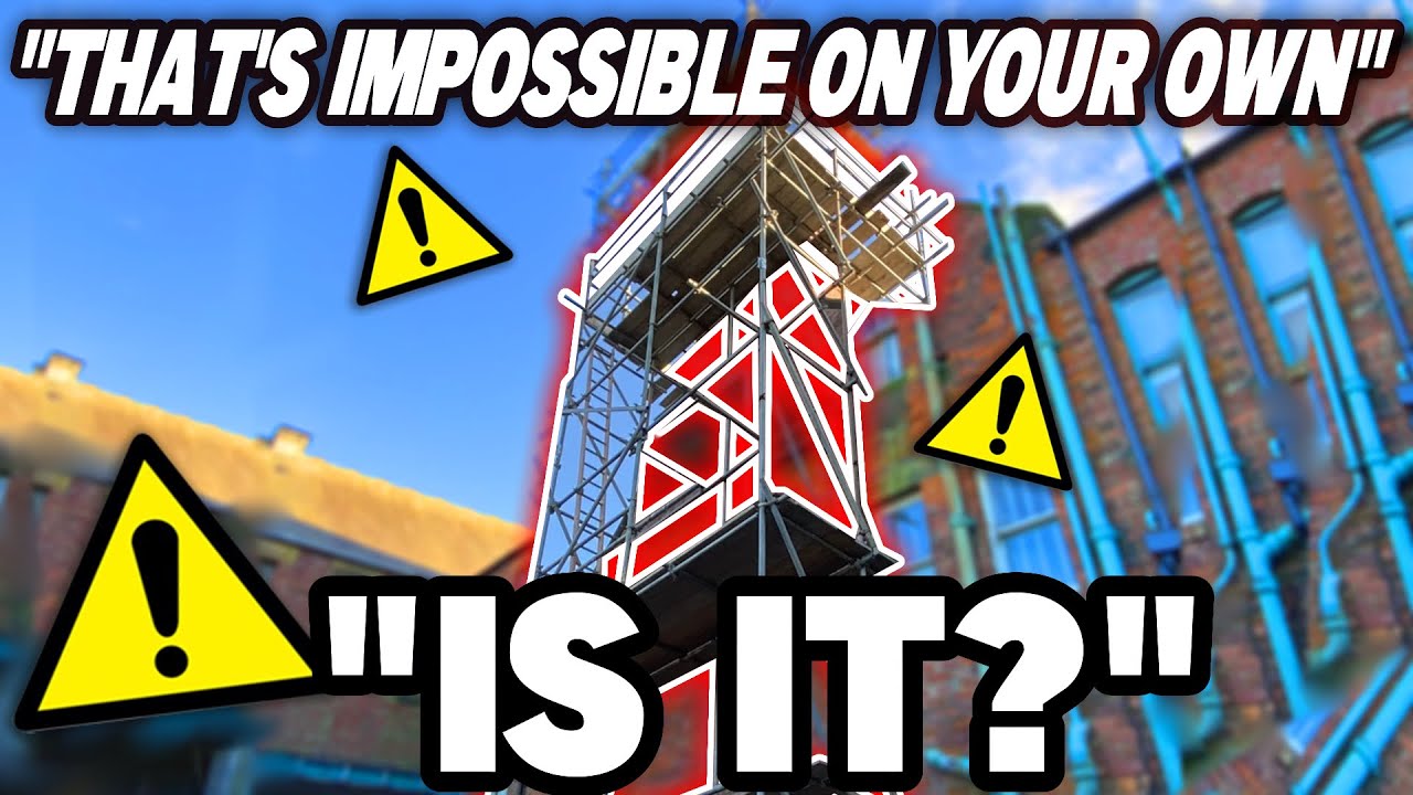 6 Lift Chimney Scaffold Erected By One Man - Scaffolding On Your Own - Scaffold Uk - Construction