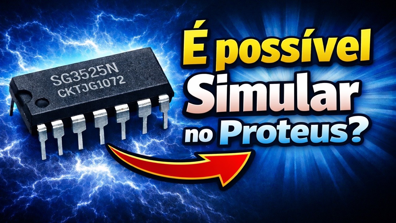 Tentei Simular o SG3525 no Proteus… Olha o Que Aconteceu