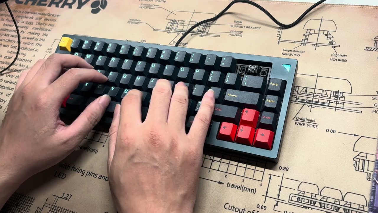 Vertex Angle R1 | Cherry MX2A Black