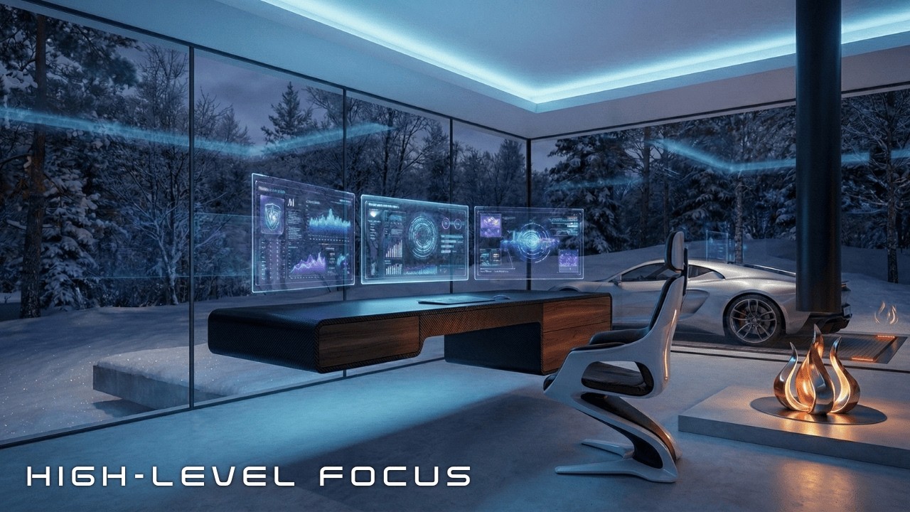 Luxury Deep Work Music - Winter Focus Ambience for High Performance