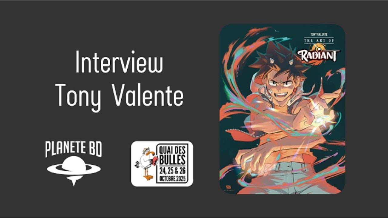 Tony Valente en interview pour planetebd com