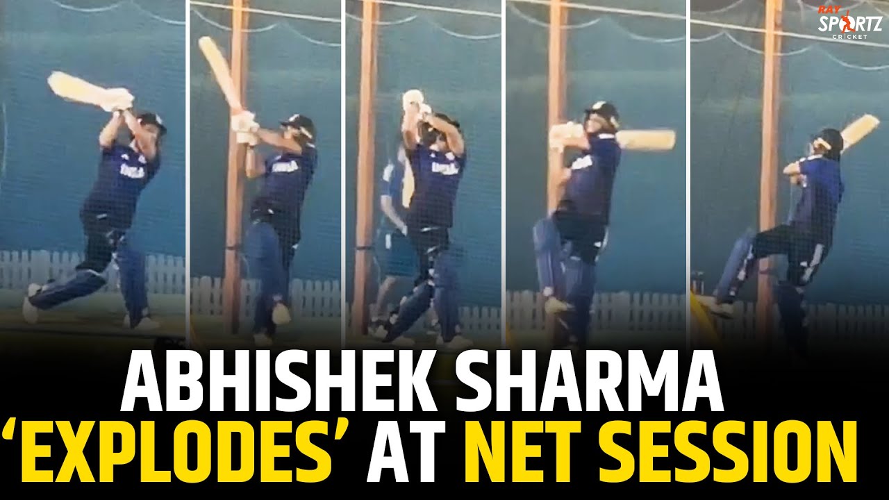 Watch: Abhishek Sharma’s Range Hitting at Nets ahead of Game vs Bangladesh | Practice Session Uncut