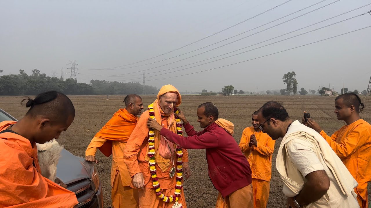 HH Bhakti Vikasa Swami  Arrives At Badrikashrama Farm | Rajpura, Punjab, India