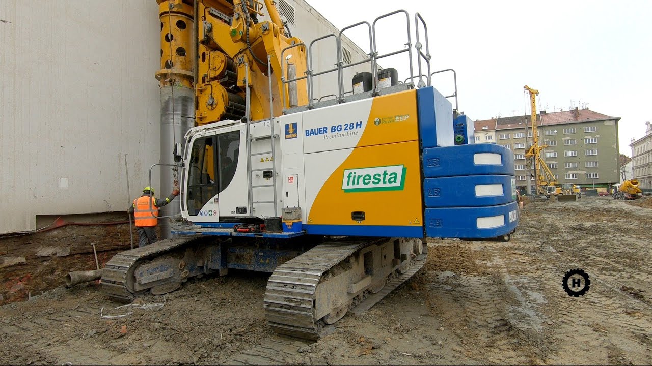 New and old - Bauer machines drill together