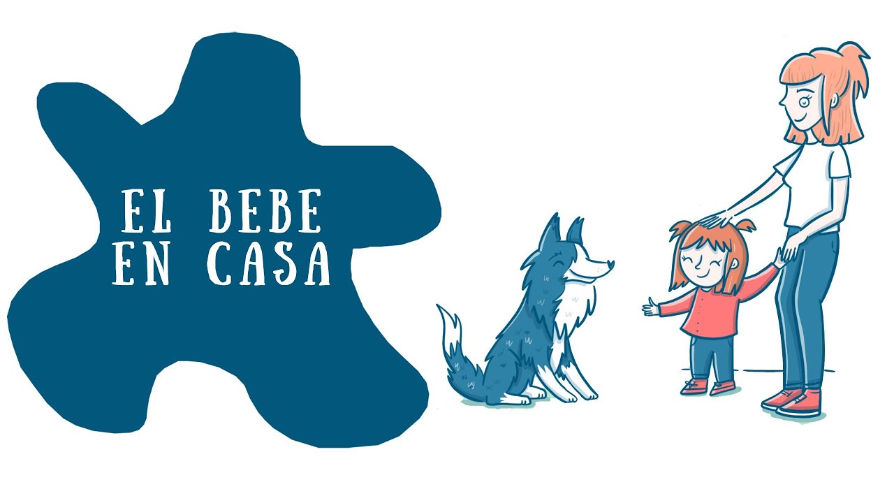 Niños y perros. El bebé EN CASA