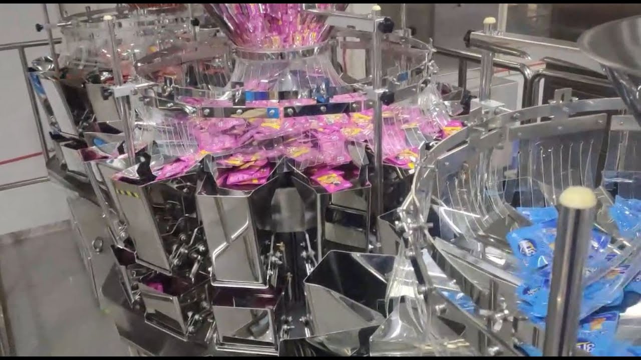 Small package candy mixed weighing combination packaging system