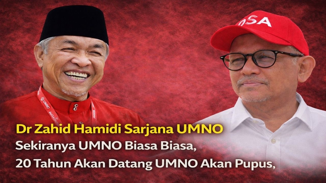 Dr Zahid Hamidi sarjana UMNO sekiranya UMNO biasa biasa, 20 tahun akan datang UMNO akan pupus 