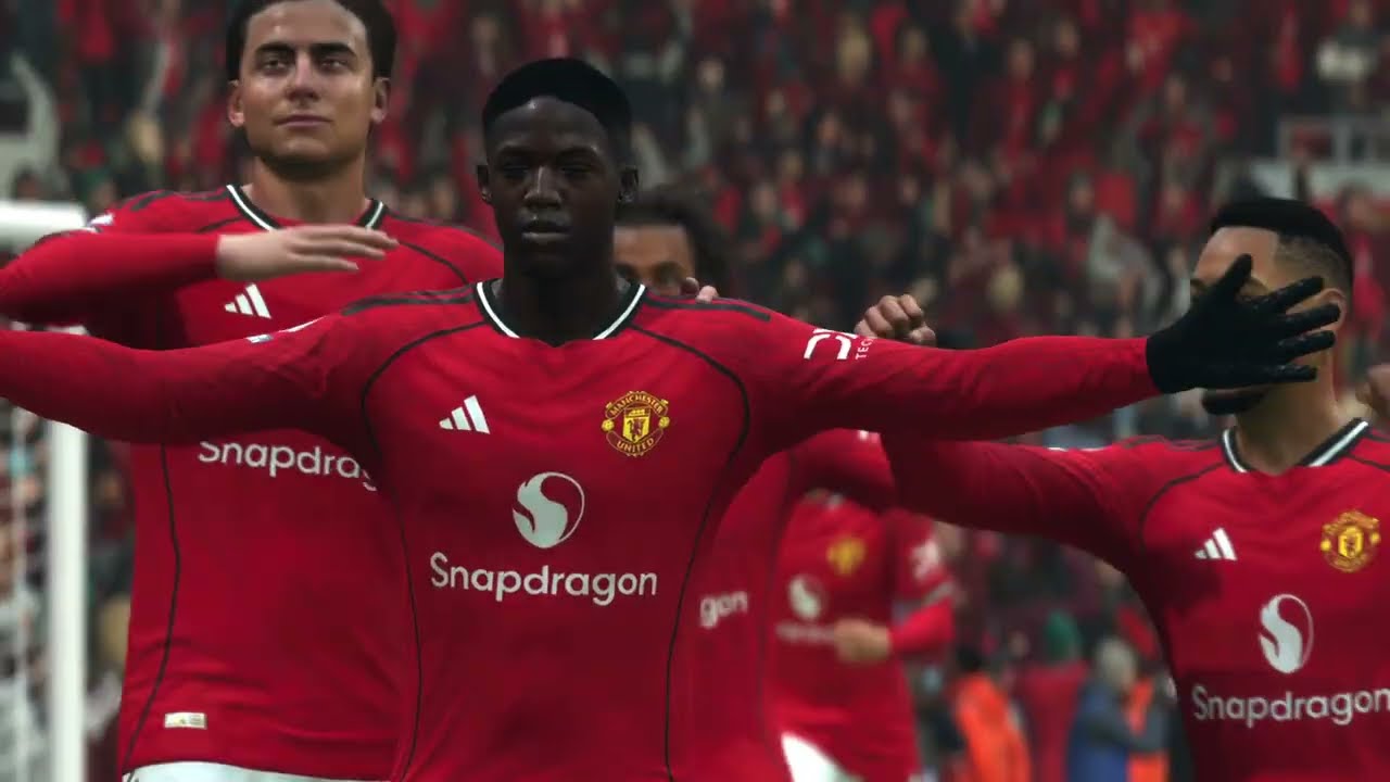 EA FC 26 PS5 Pro Mainoo long range goal Vs Brentford sliders V8 FUMA Legend Authentic patch 1 4