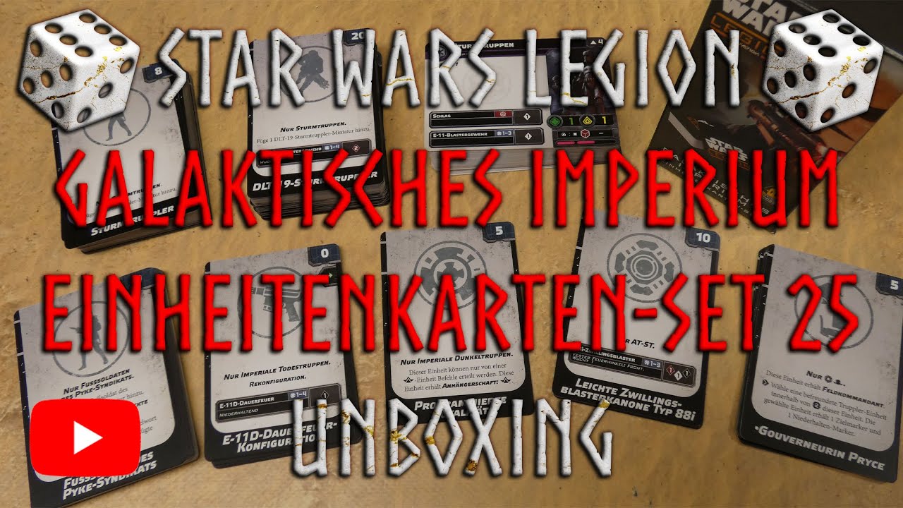Star Wars Legion Unboxing - Galaktisches Imperium Einheitenkarten-Set (2025)