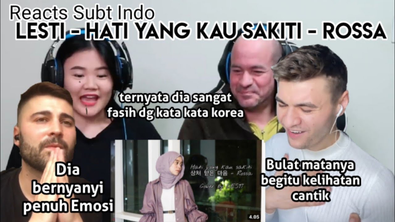 Reaction LESTI -Hati Yang Kau Sakiti (Rossa) Subtitle Indonesia