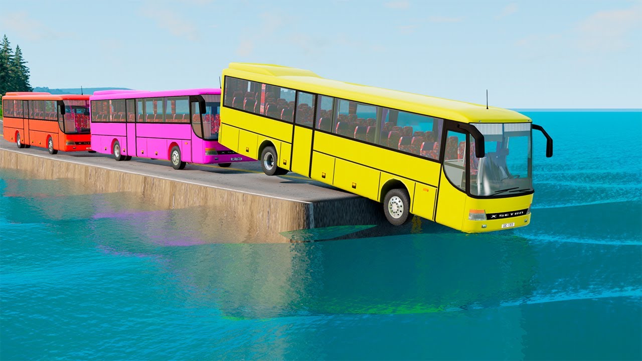 Flatbed Trailer Tractor Truck Log Bridge Car Recovery - Rails & Trains - BeamNG.Drive 
