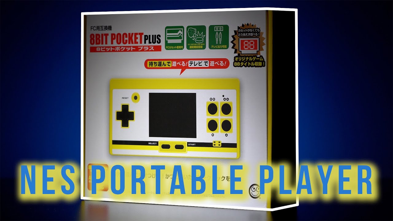 NEW NES PORTABLE PLAYER!! 2020 PORTABLE NES / FAMICOM PLAYER - 8BIT POCKET PLUS