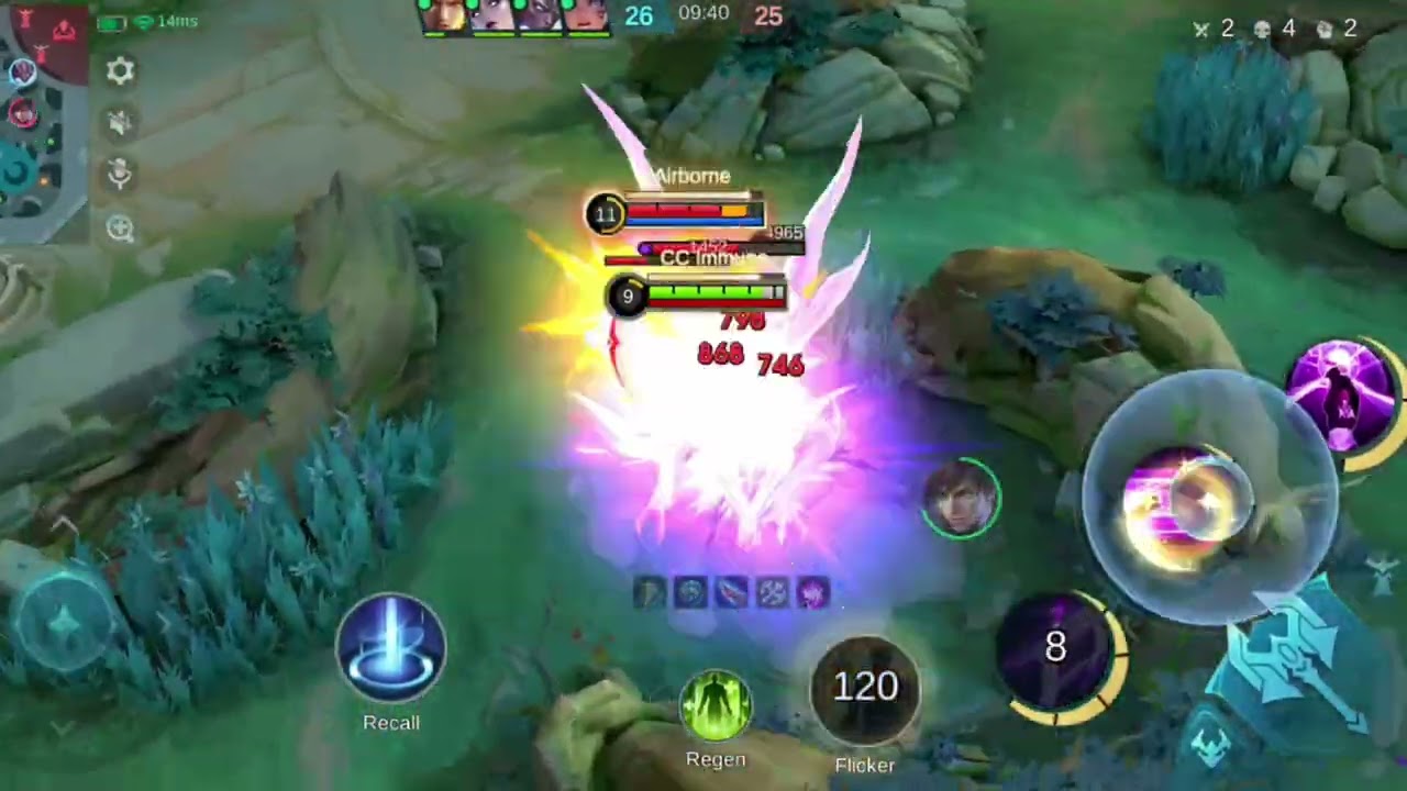 may nakalaban akong mayabang na gusion pero slowhands naman