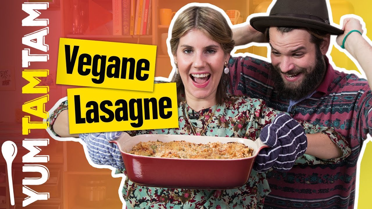 Vegane Lasagne // Mit Linsen-Bolognese & veganer Béchamelsoße // #yumtamtam