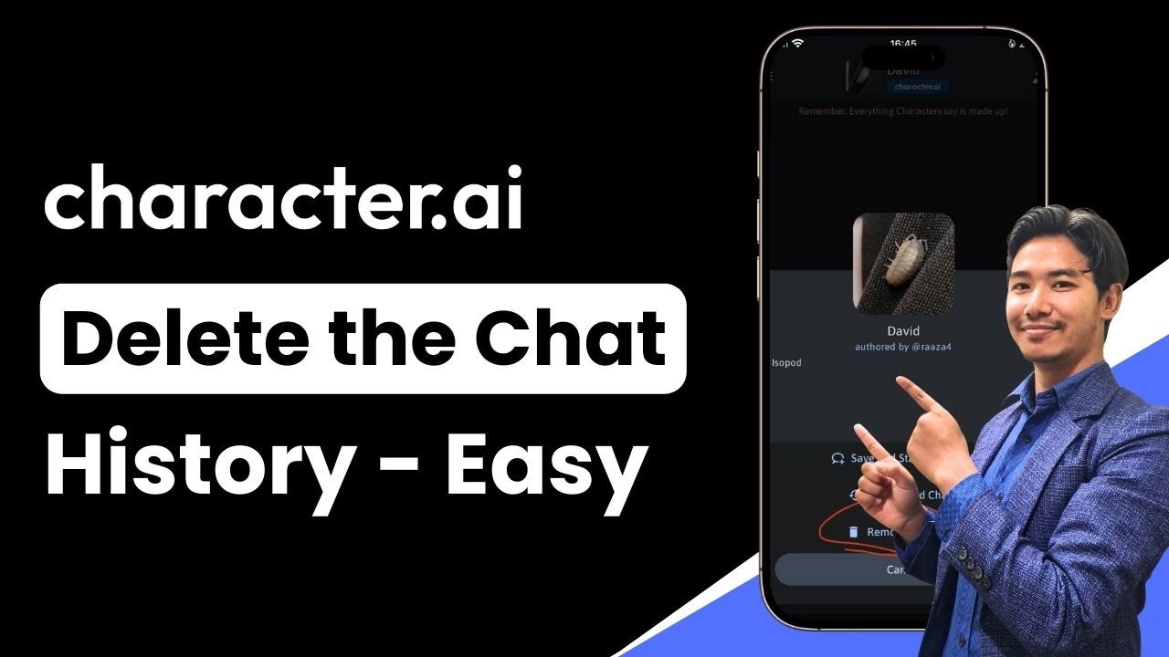 How to Delete Chat History on Character AI | Character AI Delete Message