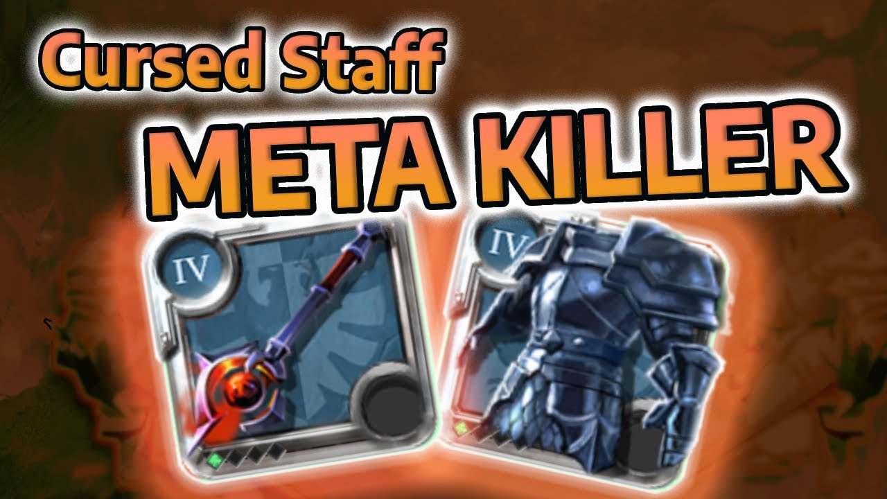 TRIPLE KILL with 4.1 - cursed staff albion online pvp gameplay