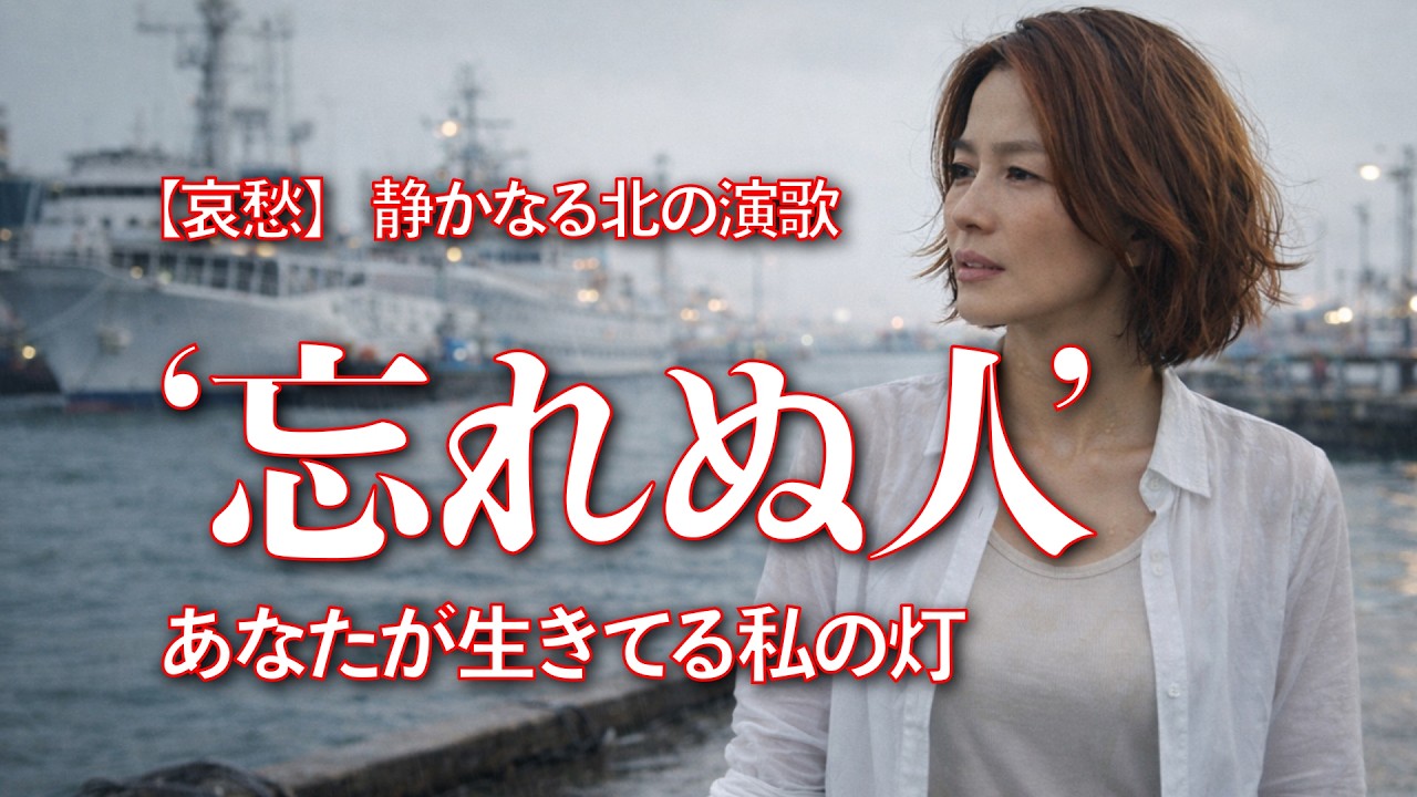 【哀愁】静かに降る雨… 亡き人を想う涙の演歌バラード「忘れぬ人」