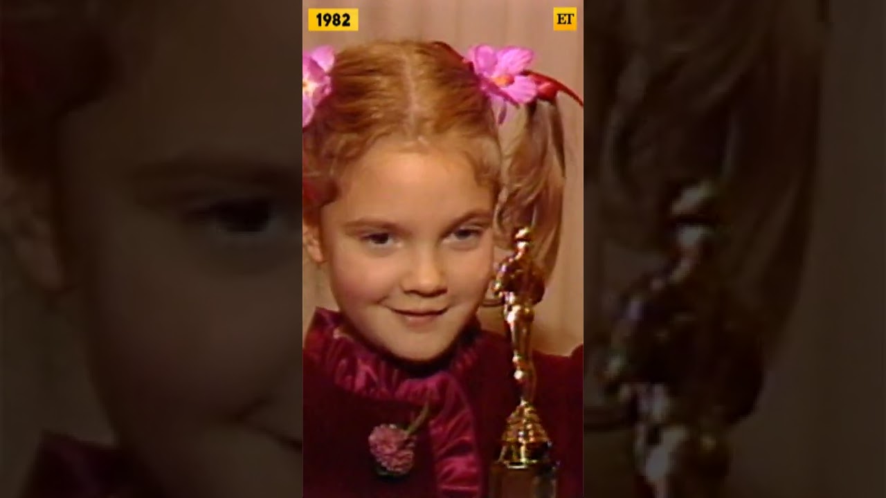Young Drew Barrymore Receives Her First Award Ever! 