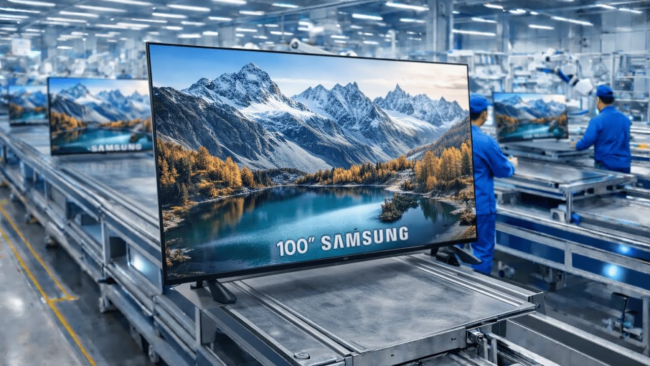 Inside Samsung&rsquo;s 100 Inch TV Megafactory How the Future of Screens Is Built (Full Process)