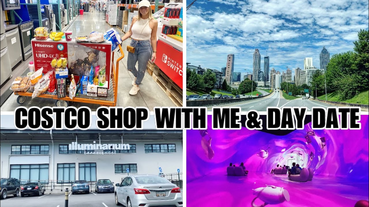 COSTCO SHOP WITH ME | DAY DATE AT THE ATLANTA ILLUMINARIUM | BRUNCH