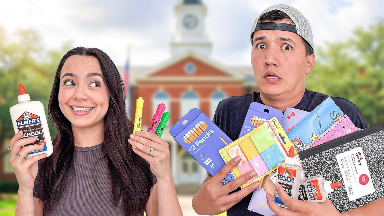 Telepathy School Supply Challenge! Husband vs Wife