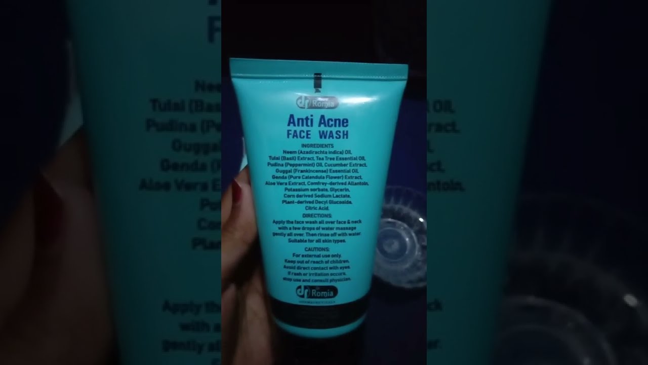 dr.romia anti acne facewash review||best face wash for acne and oily to normal skin||#review